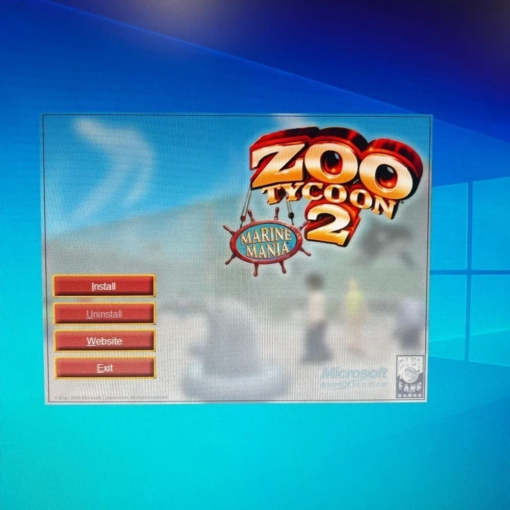 Zoo Tycoon 2 : Marine Mania Expansion Disc (PC, 2006) Microsoft PC Game Preowned